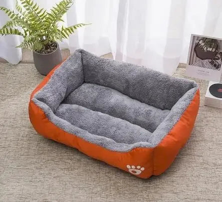 Large Plush Dog Bed & Cat Mat, Deep Sleeping Warm Soft Cushion, Calming Pet House for Small Dogs, Puppy, Chihuahua