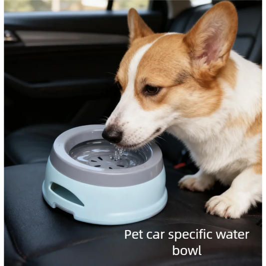 Pet Dog Bowls Floating Not Wetting Mouth Cat Bowl No Spill Drinking Water Feeder Plastic Portable Dog Bowl Dog Accessories