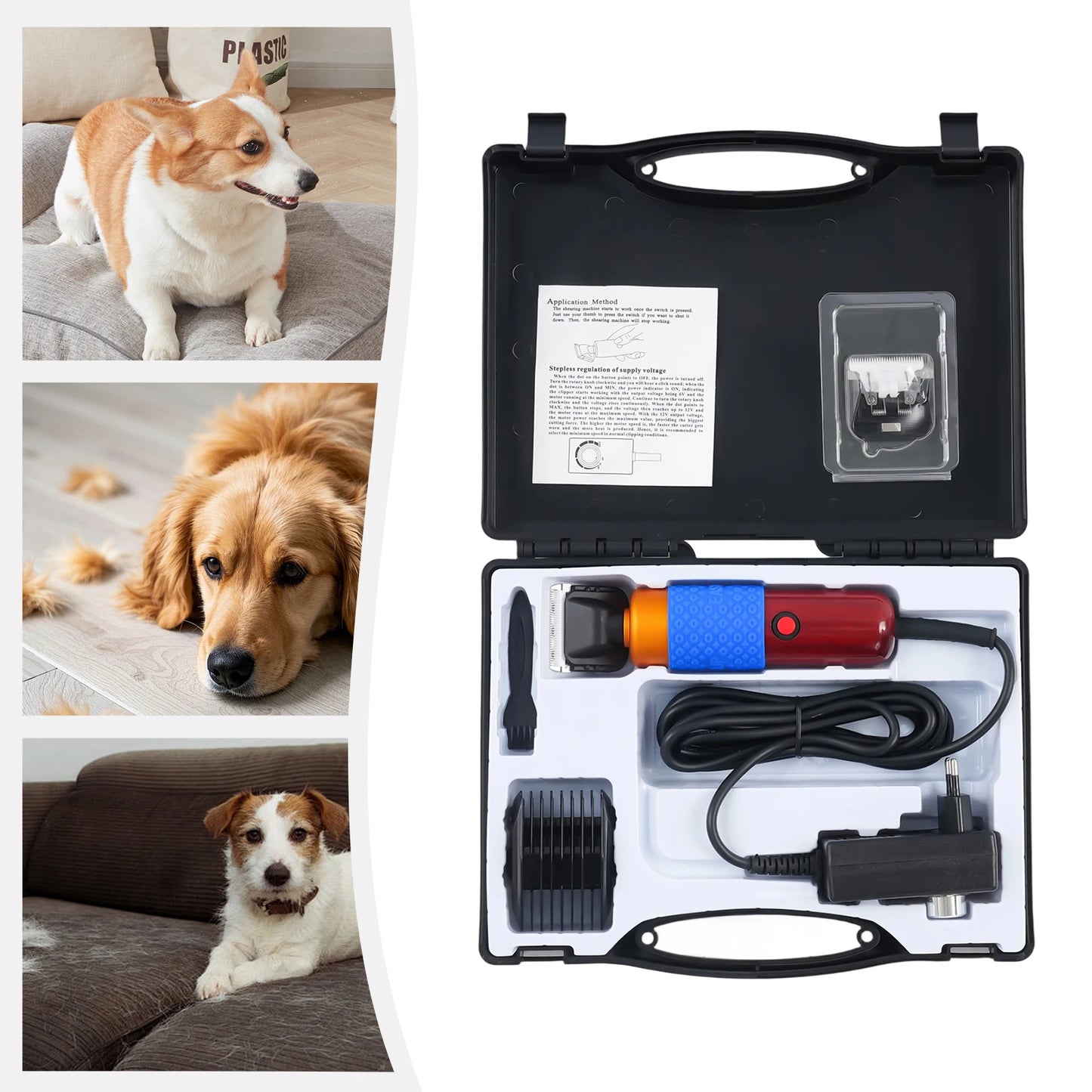 36W Electric Pets Dogs, Sheep, Goat Shears, Animal Grooming Shearing Clipper Farm Supply Sheep Goat Shears Rabbit Shearing Shaver