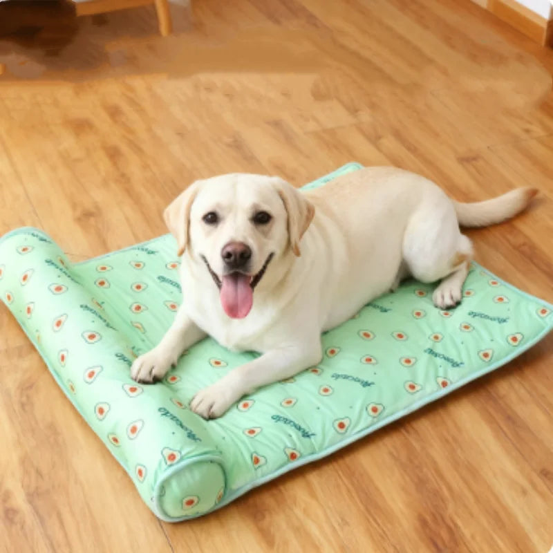 Cooling Dog Mat Summer Pad Breathable Pet Bed Sofa Washable Blanket for Small Medium Large Dogs And Cats