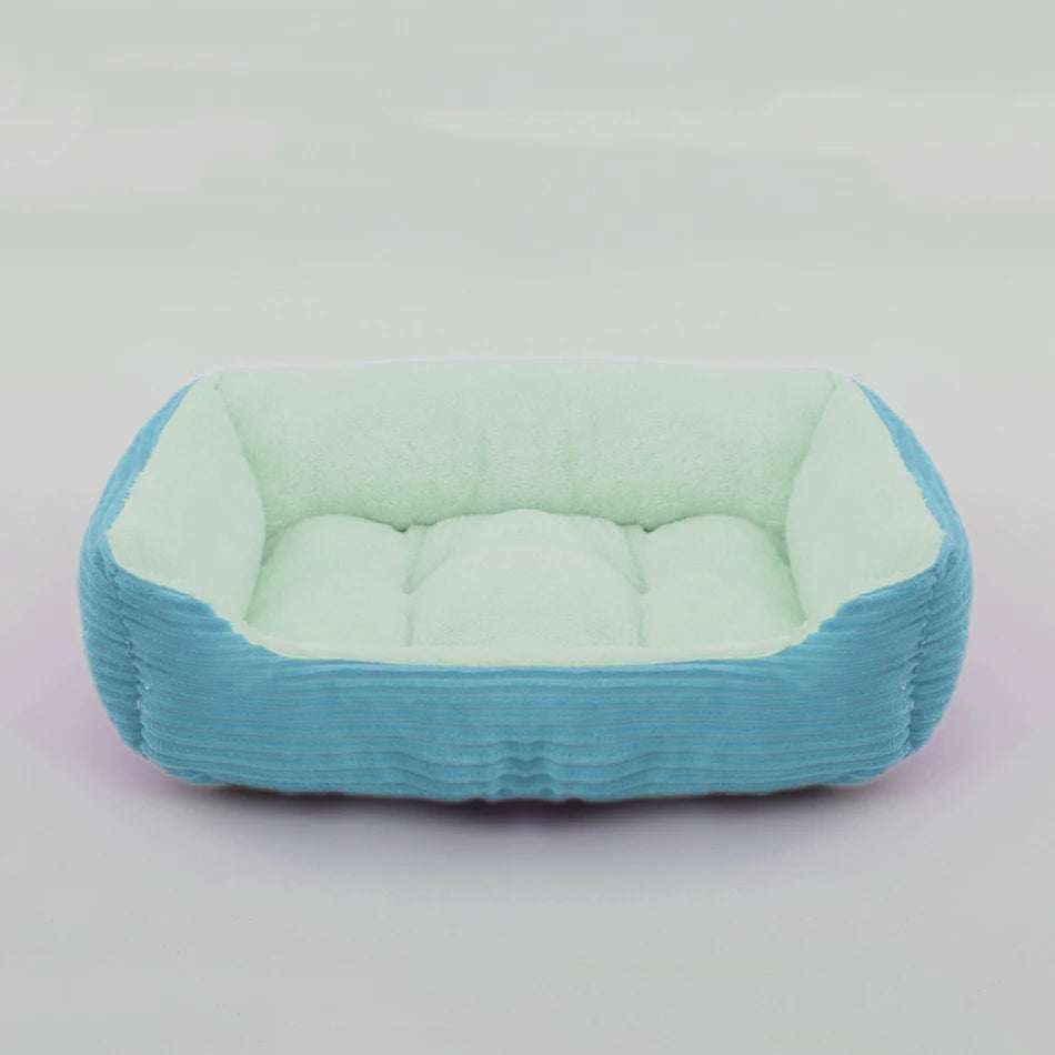 Bed for Dog or Cat Pet Square Plush Kennel Small to XXL Dog Sofa Bed Cushion Pet Calming Dog Bed House Pet Supplies Winter
