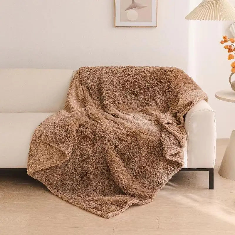 Waterproof Pet Blanket Liquid Pee Proof Dogs Blankets For Sofa Bed Couch Shaggy Large Size Reversible Furniture Protector Cover