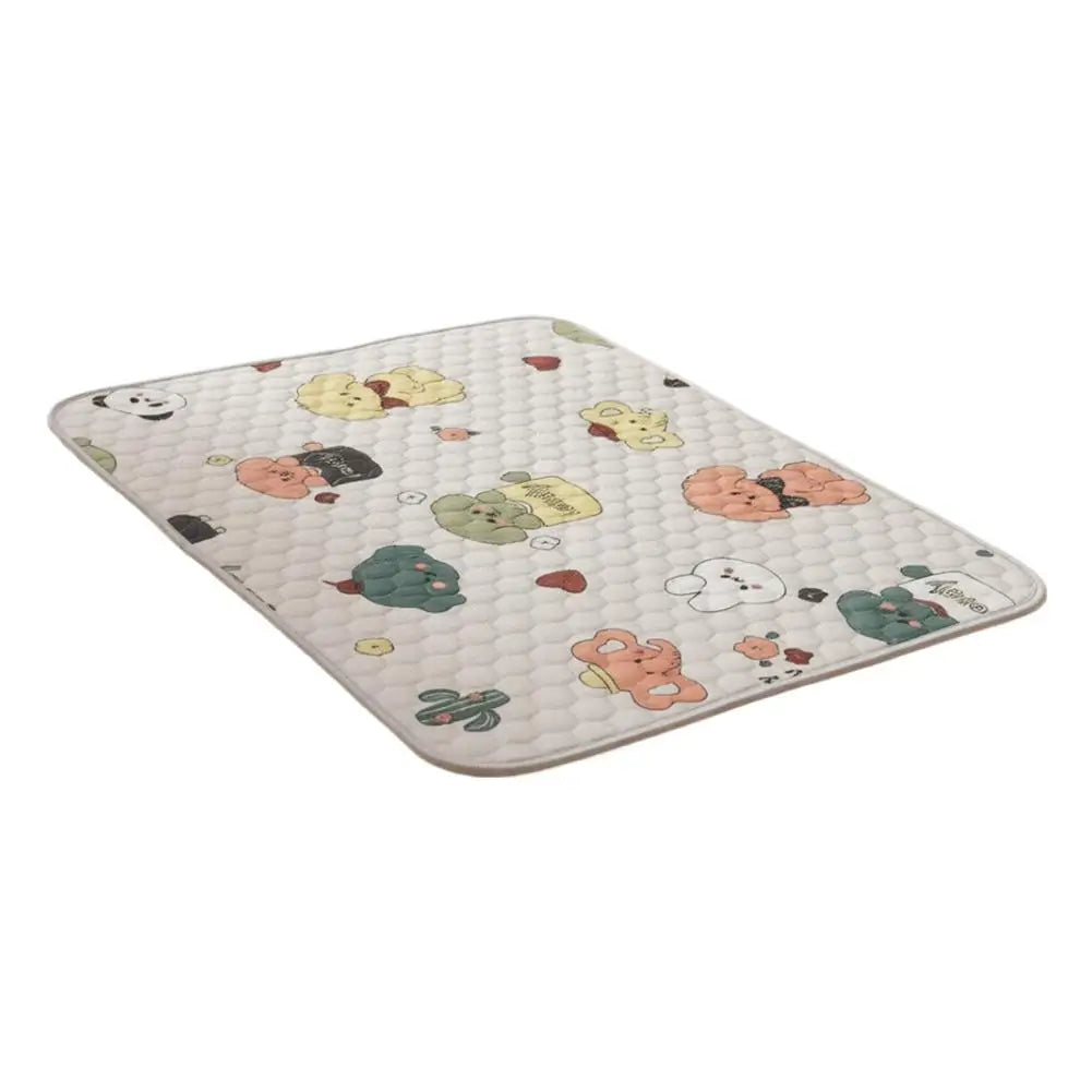 Pet Mat Reusable Washable Ice Silk Crate Pad Sofa Cushion Heat-Relief Blanket Protector for Dog Cat Car Travel Office Access
