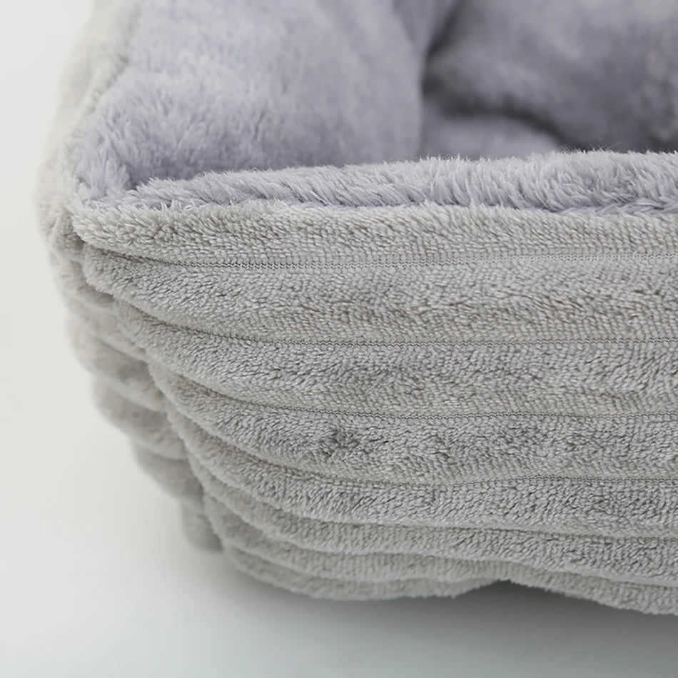 Bed for Dog or Cat Pet Square Plush Kennel Small to XXL Dog Sofa Bed Cushion Pet Calming Dog Bed House Pet Supplies Winter