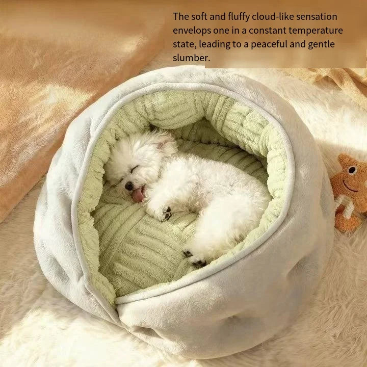 Kennel Thickened Winter Warm Security Bed Small Dog Teddy Than Bear Sleeping All-season Pet Supplies Dog Mat