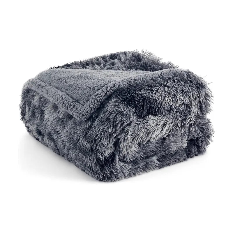 Waterproof Pet Blanket Liquid Pee Proof Dogs Blankets For Sofa Bed Couch Shaggy Large Size Reversible Furniture Protector Cover