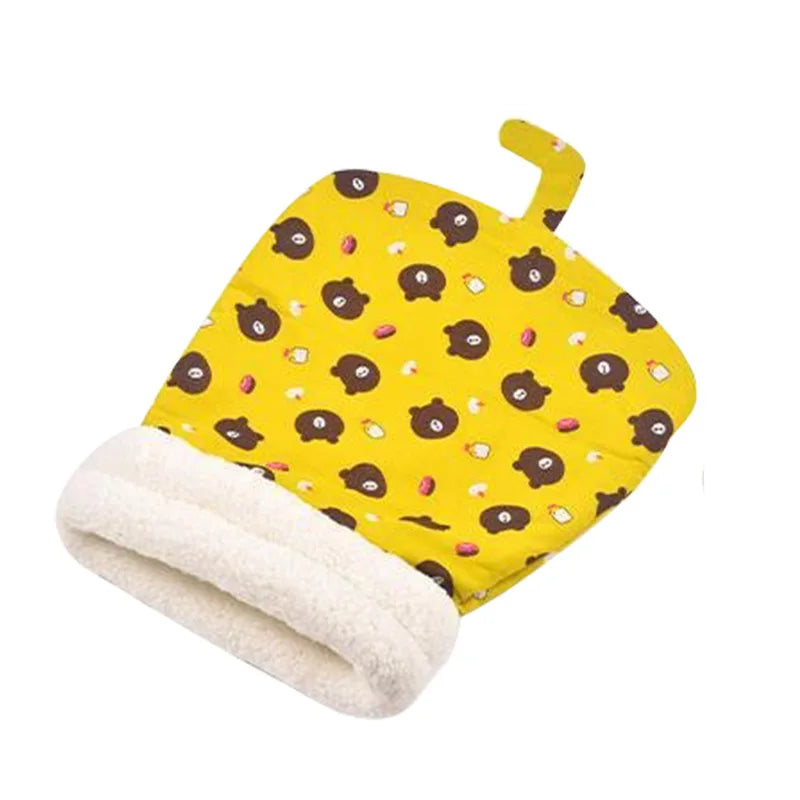 Soft Cuddly Cat Sleeping Bag Fluffy Feel Thickened Pet Pocket Quilt Bed Warm Nest for Kitten Puppy Comfortable Warmth