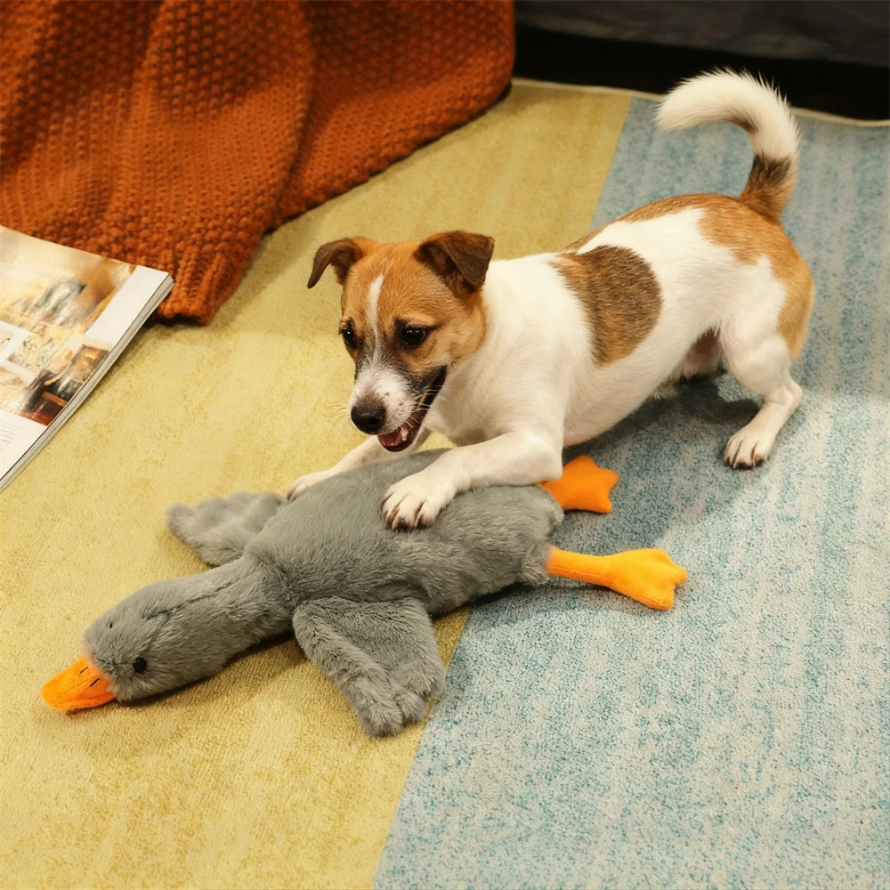50cm Soft Colorful Duck Plush Toy for Cats or Dogs Relax Pet Companion Anxiety-Relieving Dog Buddy Energy Release Gift for Pets