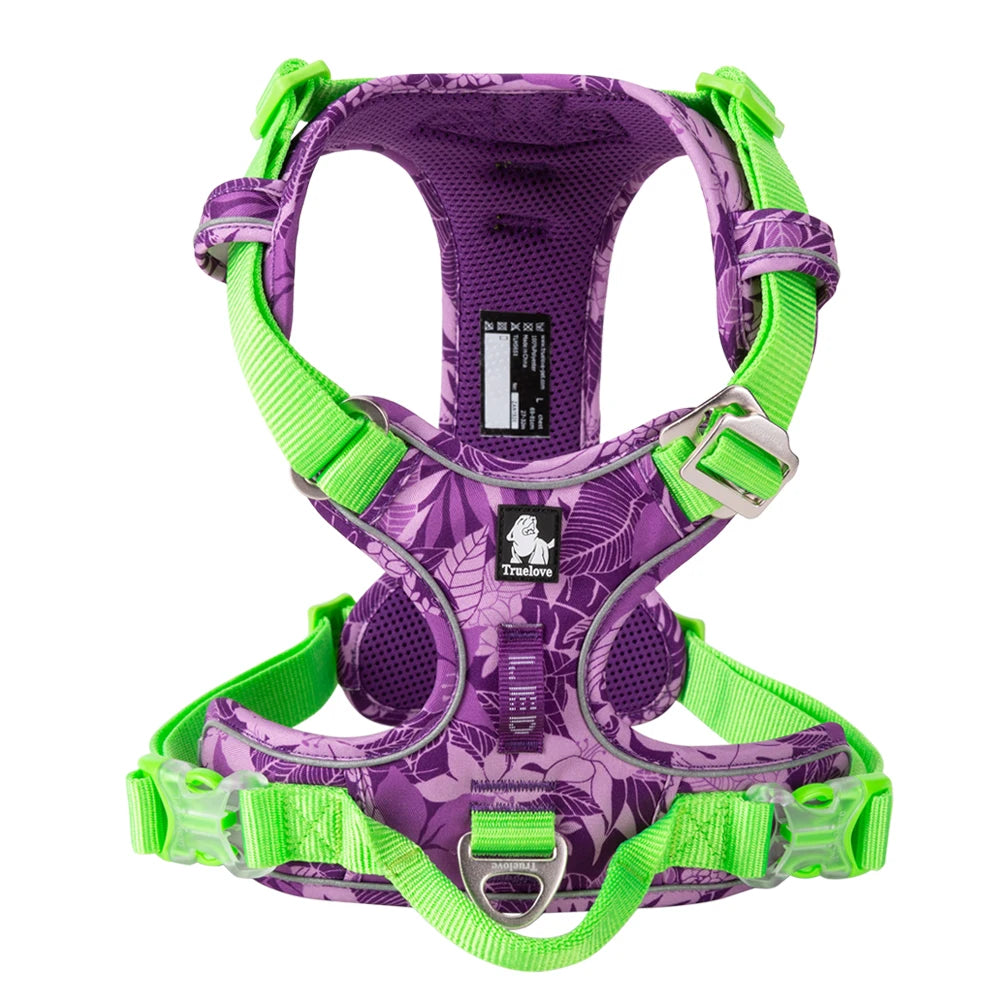 No Pull Dog Harness Reflective Breathable Adjustable Training Vest for Small Medium Large Dogs Night Walking TLH5657