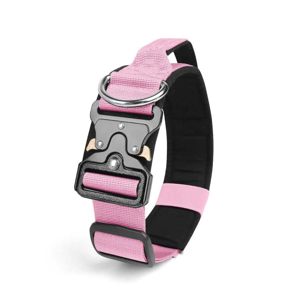 Pet Collar, Adjustable Heavy Duty Wide Thick Dog Collars with Quick Release Buckle, Soft Comfortable for Various Body Type Dogs