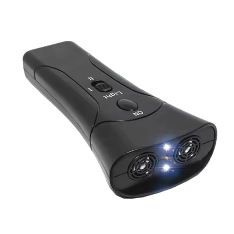 Pet Dog Repeller Anti Barking Stop Electric Shocker  LED Ultrasonic Dogs Adapter Training Behavior Aids Without Battery with